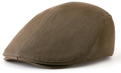 BABEYOND Herren Schiebermütze aus Baumwolle - Einstellbare Barett Baskenmütze Herren Gatsby Cap für Viele Gelegenheiten Geeignet Kaffeefarben