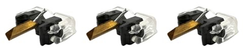 Compatible avec Les Aiguilles de Gramophone for St-ylus N44-3-7 M44-7 N44G DN30, SH-ure M44G et du-AL DN305 DN306(3pcs Back)