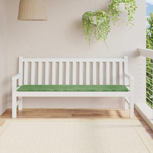 Frdhee Klemmkissen für Sitzbank,Gartenbank-Kissen Floral Grün 180 x 50 x 4 cm Oxford Stoff,Liegesesselkissen für Schlafzimmer und Wohnzimmer