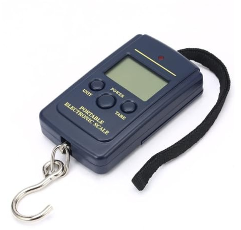 Bilancia tascabile, 2 Pezzi 40 Kg 10 G Mini Bilancia Digitale Da Appendere Strumento Cucina Con Gancio Elettronico Per La Casa,ALTA PRECISIONE