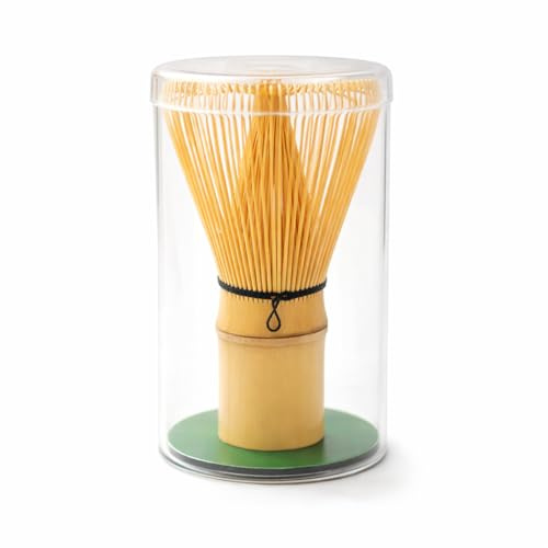 Fouet Matcha en bambou doré fait à la main,Fouet Matcha avec 76 Dents,Kit de Démarrage Traditionnel pour Matcha,traditionnel japonais Chasen Matcha agitateur,Parfait pour la Cérémonie du Thé