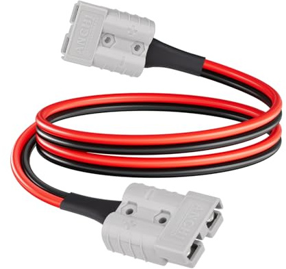 ELFCULB Cavo di prolunga Anderson, 10AWG Connettore Anderson 50A (3m)