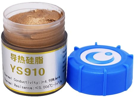 Elnwnnkc Paste termiche conduttive professionali per hardware 4,98 W/m·K Efficienza Materiali elettronici non corrosivi Grassi siliconici non conduttivi per elettronica