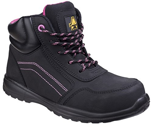 Amblers Safety Female AS601 Lydia Composite Safety Boot With Side Zip, Black, Size UK 2