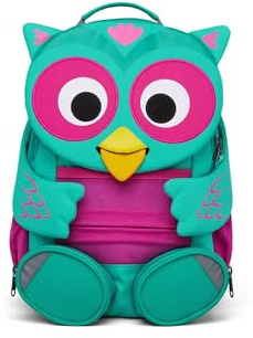 Affenzahn Unisex Kinder AFZ-FAL-002-006 Kinderrucksack, Eule-Türkis