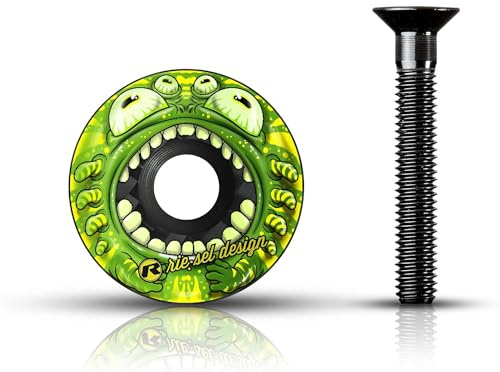 Riesel Design 1x stem:Cap Ahead Kappe aus Carbon inkl. Aluminium Schraube für Rennrad, Cyclocrosser & Mountainbike/Top Cap MTB/Stylische Vorbau- & Steuersatz Kappe für Gabelschäfte mit 1 1/8‘‘