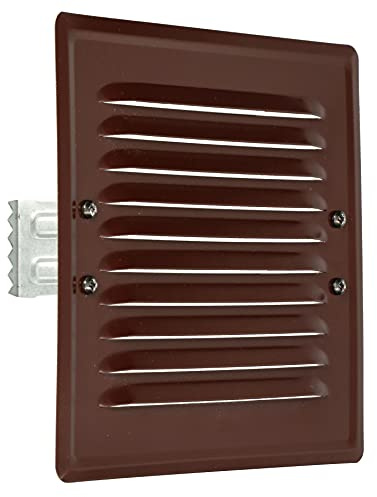 KOTARBAU® Rejilla de ventilación 165 x 165 mm de Metal Rejilla de Escape de Aire Marrón con Malla mosquitera