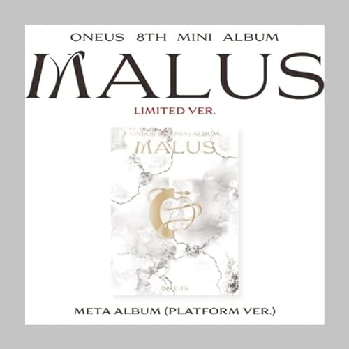DREAMUS ONEUS MALUS 8th Mini Album Limited Platform Version Card holder+Gold autograph PVC photo card album+Photocard+Accordion booklet+Polaroid photo+Tracking, WHITE