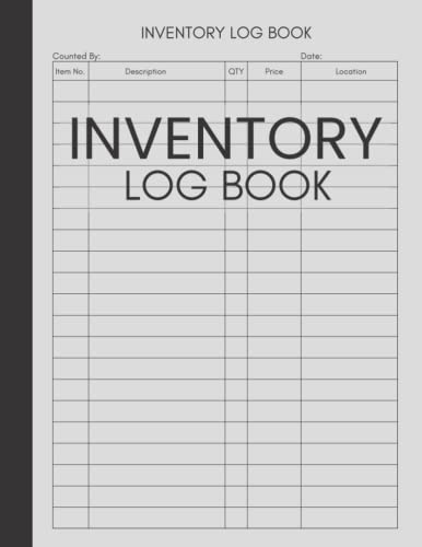 Inventory Log Book: Cute Logbook Gift to Record and Track Inventory for Business Owners and Personal Use