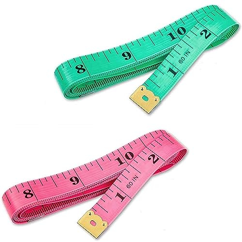 ndzefan Maßband, 12 Stück, 150 cm, Doppelskala, weiches Maßband, flexibles Lineal zur Messung von Gewichtsverlust, Medizin, Körpermessung, Nähen, Schneidertuch, Lineal für genaue Messung