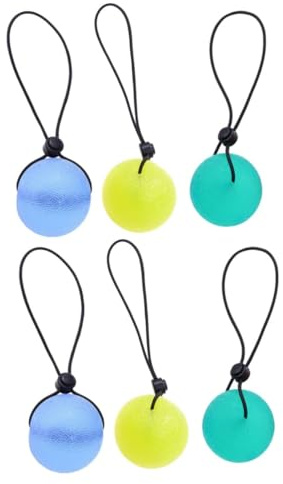 FOMIYES 6stücke Handgriffe Für Krafttraining Decompression Bälle Finger Und Handtherapie Ergonomische Fitnessgeräte Für Stressabbau Und Gelenkmobilität Grün Gelb Blau