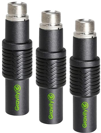 Gravity für Mikrofonhalter und –galgen, GMSQC1B, schwarz (Packung mit 3)