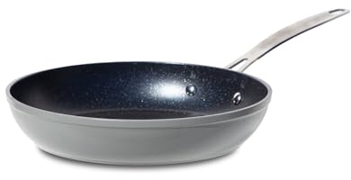 Nuwave 24cm Duralon Keramik Antihaft-Bratpfanne in Grau, PFAS-frei | Diamantverstärkt; Kratzfeste Oberfläche; Spülmaschinen- & Ofenfest; Hitzebeständige Griffe; Induktionsgeeignet