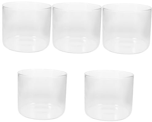 Toddmomy 5pièces Aquarium Transparent Petit Réservoir pour Poissons Et Plantes pour Décoration De Bureau Ou Salon