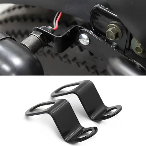 2Pcs Motorcycle Turn Signal Light Brackets, Motorbike Rear Indicator Relocation Holder, Motorcycle Signal Lamp Shock Mounting Brackets, Motorbikes Turn Indicator Light Holders(Black/6.2cm)