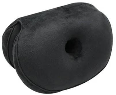 Dual Comfort Orthopedic Cushion Pelvis Pillow Lift HIPS Up Seat Cushion Multifunction, for Pressure Relief(Black)