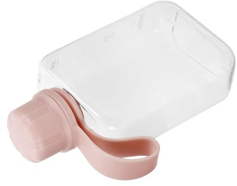 Milisten Bouteille Eau Plate Portable Réutilisable Plastique Étanche pour Transport Main Rose