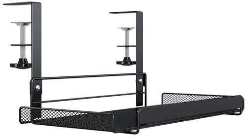 Bandeja Portacables Bajo La Mesa Estante de gestión de cables debajo de la Mesa, bandeja de gestión de cables de alta resistencia, soporte de cables de malla metálica ajustable for escritorio y cocina