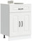 IKAYAA Armario Bajo para Cocina Kalmar, Mueble Cocina, sin Encimera, Mueble Bajo de Cocina, Modulos de Cocina,sin encimera, 60 x 46 x 81.5 cm Blanco