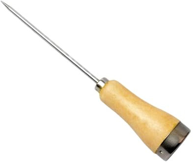 Eispickel Aus Edelstahl - Eismeißel Für Gefrierschrank, Einzelgabel-Eismeißel Mit Holzgriff | Eisbrecher Im Nadeldesign Aus Verdicktem Stahl Für Große Eiswürfel Und Kleine Eisreste Robuster