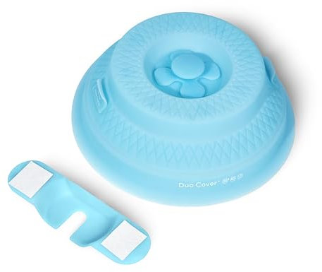 Duo Cover: 4-in-1 Collapsible Hanging Microwave Cover for Food | Microwave Steamer Moist Food | Safely Grabs Hot Dishes From Microwaves | Plastic-Free, BPA-Free Silicone, Dishwasher-Safe | 11