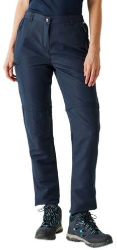 Regatta Womens Chaska Zip Off Trousers III Navy