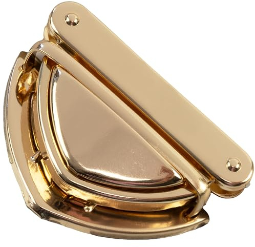 AERZETIX - Cierre de botón a presión para bolso de mano | color dorado | en metal | ideal para proyectos DIY | monederos carteras maletines