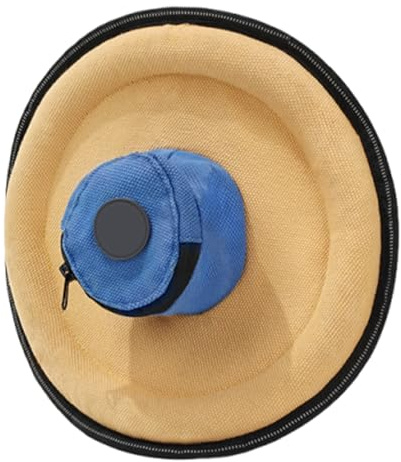 Bvizyelck Disque Volant pour Chien,Flyer en Toile avec Sac À Friandises | Disque de Lancé pour Éducation du Chiot Jeu de Tirer et Lancé - pour Toutes Races Parc Jardin Arrière-Cour Camping Marche