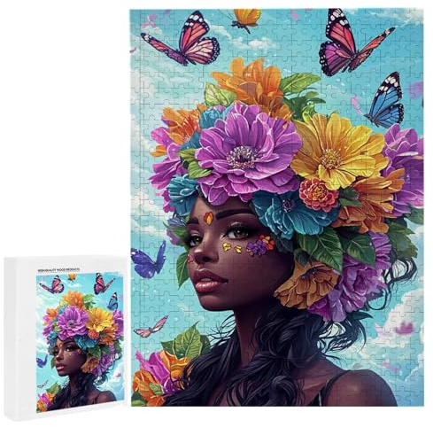 Puzzle 1500 Teile Erwachsene Frauen Blumen, Impossible Klassische Jigsaw Puzzles 87 x 57cm, Geschicklichkeitsspiel für die ganze Familie, Puzzle farbenfrohes Legespiel Home Dekoration Geschenk k-660