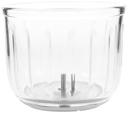 Ersatz Glas Mixschüssel für Babynahrung, 0, 3 L aus Glas | Gefriergeeignet, Lebensmittelecht, mit Pad und Achse, für Küche und Aufbewahrung von Nahrung