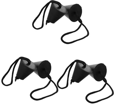 OFFIGAM 6 Stück Silikon Boots Ablassschrauben mit Gewinde Universelle Lenzstopfen für Kajak und Kanu Bootsablaufstopfen für Outdoor Wassersport