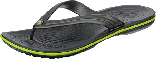 Crocs Crocband Flip, Infradito Unisex - Adulto, Graphite Volt Green, 43/44 EU