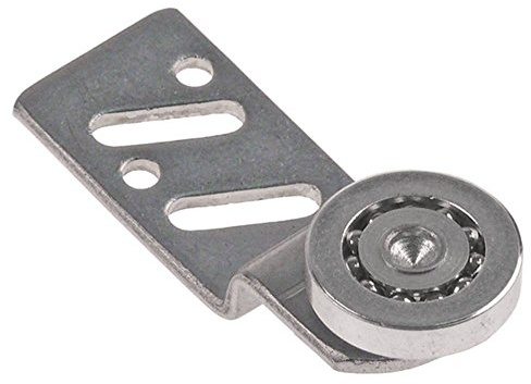 Laufrolle mit Halterung ø 25mm EP vorne CNS/CNS Höhe 12mm Kugellager Länge 68mm 6mm universal