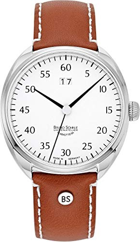 Bruno Söhnle Unisex Analog Quarz Uhr mit Kalbsleder Armband 17-13209-921