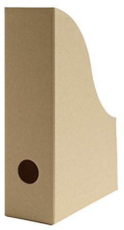 10 x PresentFill® Kleine Stehsammler Natur Zeitschriftensammler Stehordner für DIN A5 Format aus 100% Recycling Karton - Made in Germany für Schreibtisch, Archiv und Aufbewahrung