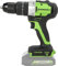 Greenworks Perceuse-visseuse sans fil GD24DD60 (Li-Ion 24V 60 Nm couple 1700 tr/min 1/2' diamètre d'arbre moteur sans balais puissant sans batterie ni chargeur)