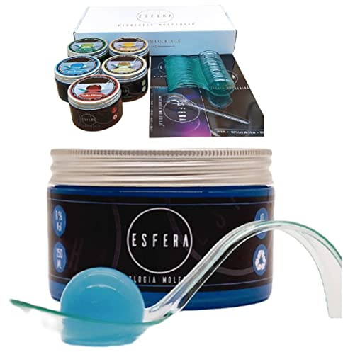 Esfera Mixologia Molecular - Spherifications Cocktails Set – Gin Geschenkset Cocktails Box mit 5 Premium Aromen - Gourmet Geschenkset Männer – Cocktail Mix Set (Option 2)