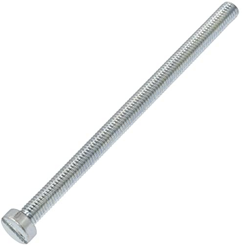 AERZETIX - C60194 - Satz von 10 Metallschrauben mit zylinderkopf M5x80 mm mit S-schlitz - verbindungsbolzen - DIN 84 - härte 4.8 - aus verzinktem stahl - silberfarben