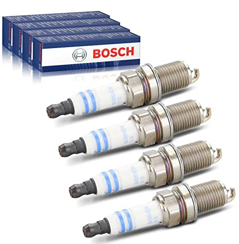 4x Original BOSCH 0242240653 Zündkerzen Kompatibel mit A208 A209 C208 C209 C215 CL203 R170 R171 S202 S203 S210 W169 W202 W203 W210 W220 i30 S-Type XF XJ XK