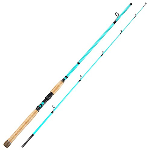 Sougayilang Inshore Salzwasser-Angelruten, Spinnruten und Wurfruten mit AAA-Korkgriffen, IM7 Toray (Blau- Spinnruten)