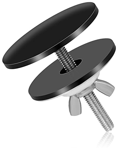Couvercle Trou Robinet, 5cm Noir Acier Inoxydable Couvercle Trou Robinet Évier Cache Trou pour Évier Étanche Couvercle Évier Cuisine Noir pour Bouchon de Trou de Robinet d'Évier