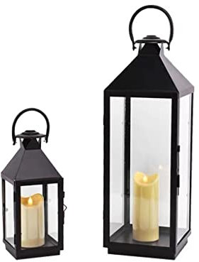 ENGENDER Portavelas Lámpara de Viento Retro nórdica portabuín de Hierro Forjado Candelador de Vidrio Adecuado for la Cena Sala de Estar Cocina Comedor Candelero