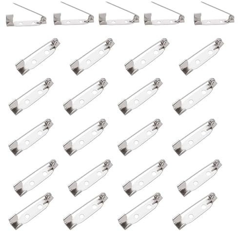 200 Stück Anstecknadel, Broschennadeln 2cm Safety Pin für DIY Handwerk Schmuck Handwerk Ton Sicherheitsnadeln für Brosche zurück Verschlüsse