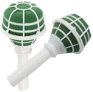 ZAAWUUT Confezione da 2 supporti per bouquet di fiori, con manico in schiuma, per bouquet da sposa, per composizioni floreali fai da te, forniture per matrimoni e giardinaggio (2)