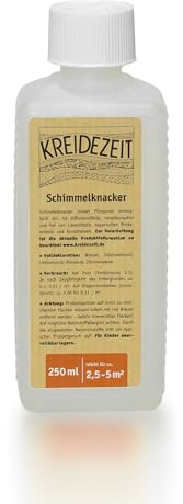Kreidezeit Schimmelknacker – Biozidfreies Mittel gegen Schimmel | Pilzsporen bindend | Diffusionsfähig & Alkalisch | Vergilbungsfrei | Vegan (250 ml)