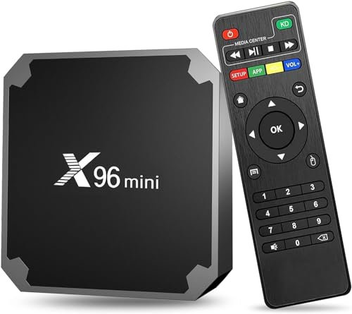 AntDau71® - X96 Mini Smart TV Box 4GB RAM et 64GB ROM Box Android TV Box Media Player Haute qualité (Android 12.0) avec télécommande et câble HDMI, Media Player Box TV 4K