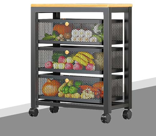 Optimierter Produkttitel: Mobiles Aufbewahrungsregal, Organizer, kleiner Sideboard-Trolley für Küche, Bad, Waschküche, Büro, hoher Aufbewahrungsschrank mit herausziehbarem schmalem Barwagen, Rollwagen