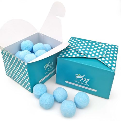 Caja regalo 25 mini bombas efervescentes para manicura y pedicura - Aroma Lavanda – Alivia los pies cansados - Ablandan durezas, uñas y cutículas