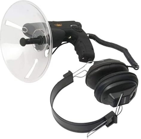 KEuLen Microfono Direzionale Parabolico, Kit di ascolto con Parabola, telescopio monoculare for l'ascolto degli Uccelli 8 x 20 mm, for l'ascolto a Lungo Raggio