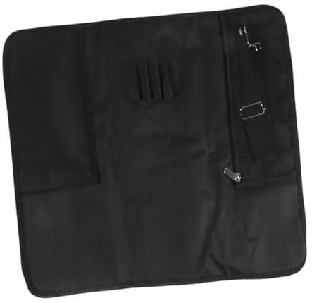 Gadpiparty Étui à Couteaux Cuisine Noir en Tissu Oxford avec Sangle D'épaule Réglable et Accès Rapide, Voyage Camping
